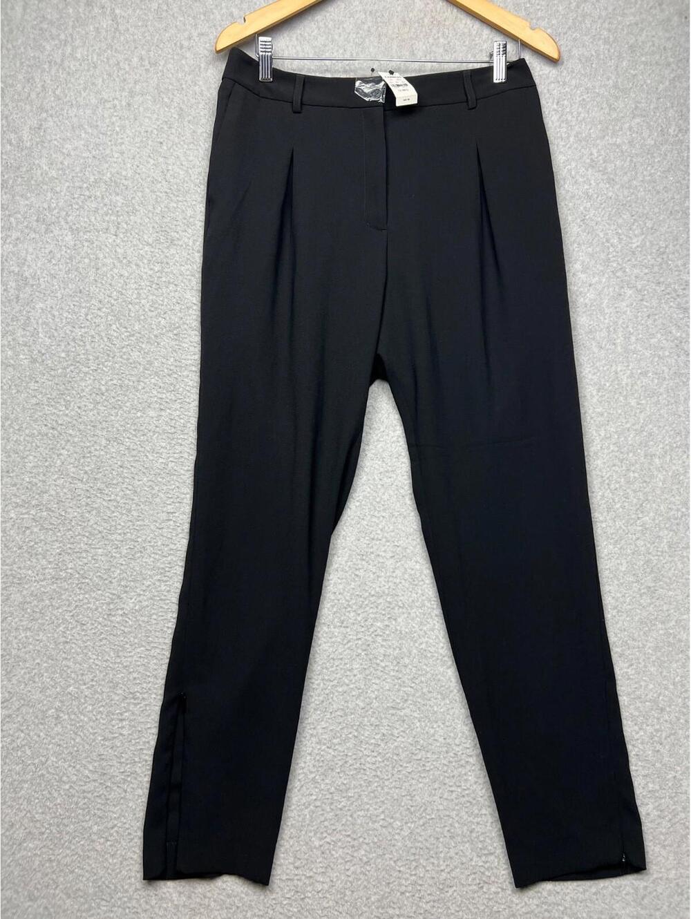 Express Slim Leg Dress Pants Womens 10R Minimalist Simple Work Office Black New